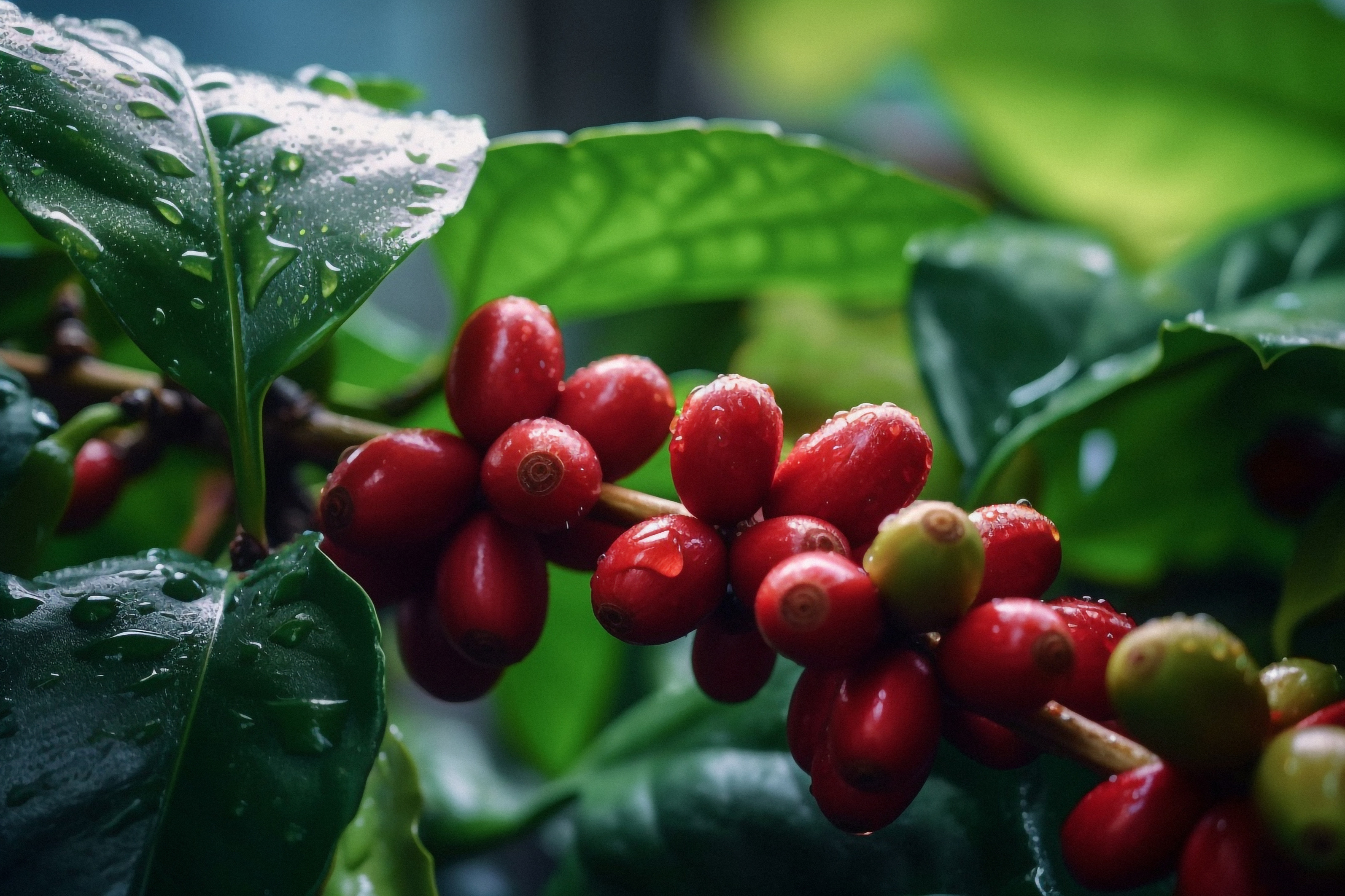 caffeine plant and pill